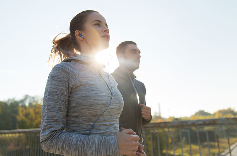 Couples Running